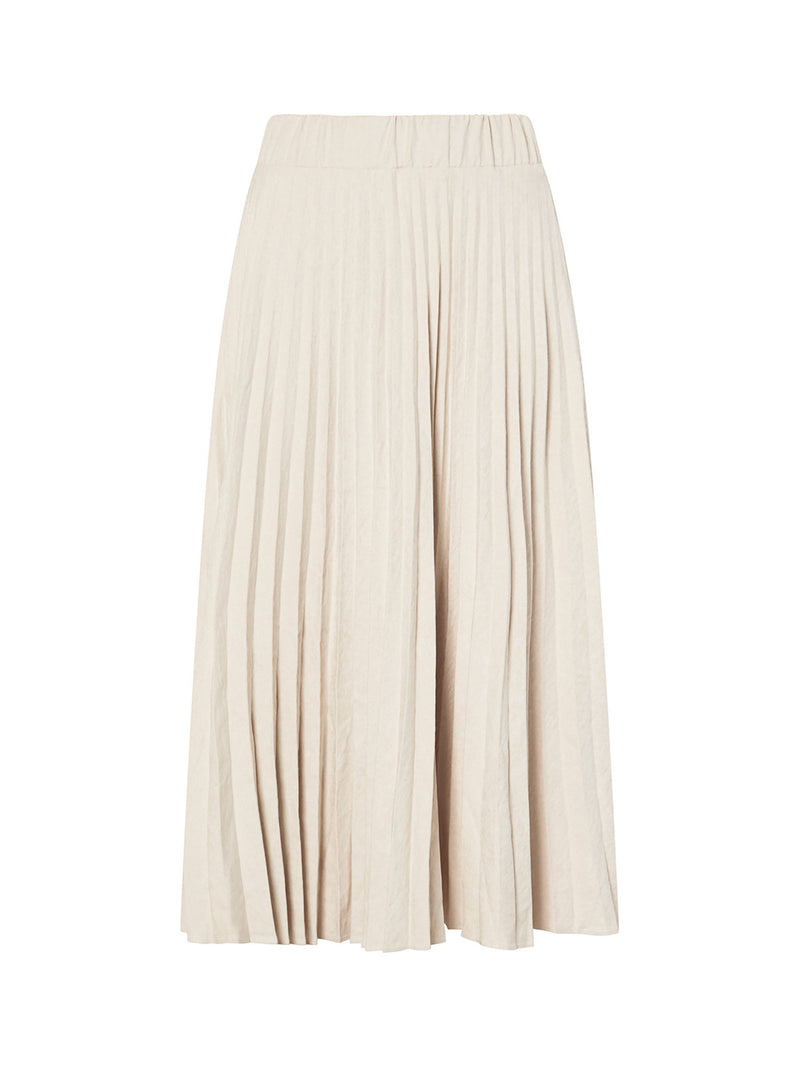 mioh | SCHIFFER - Falda plisada midi beige - Street Style 2021-22